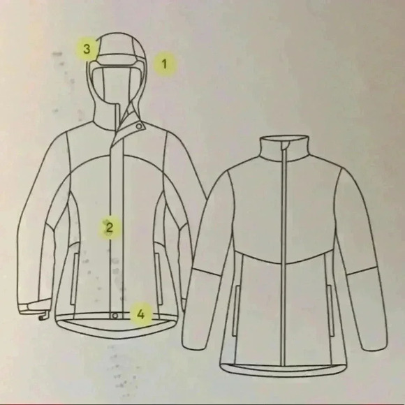 All in Motion Boys 3 in 1 Jacket Warmest Winter Snow Skiing - Picture 5 of 9